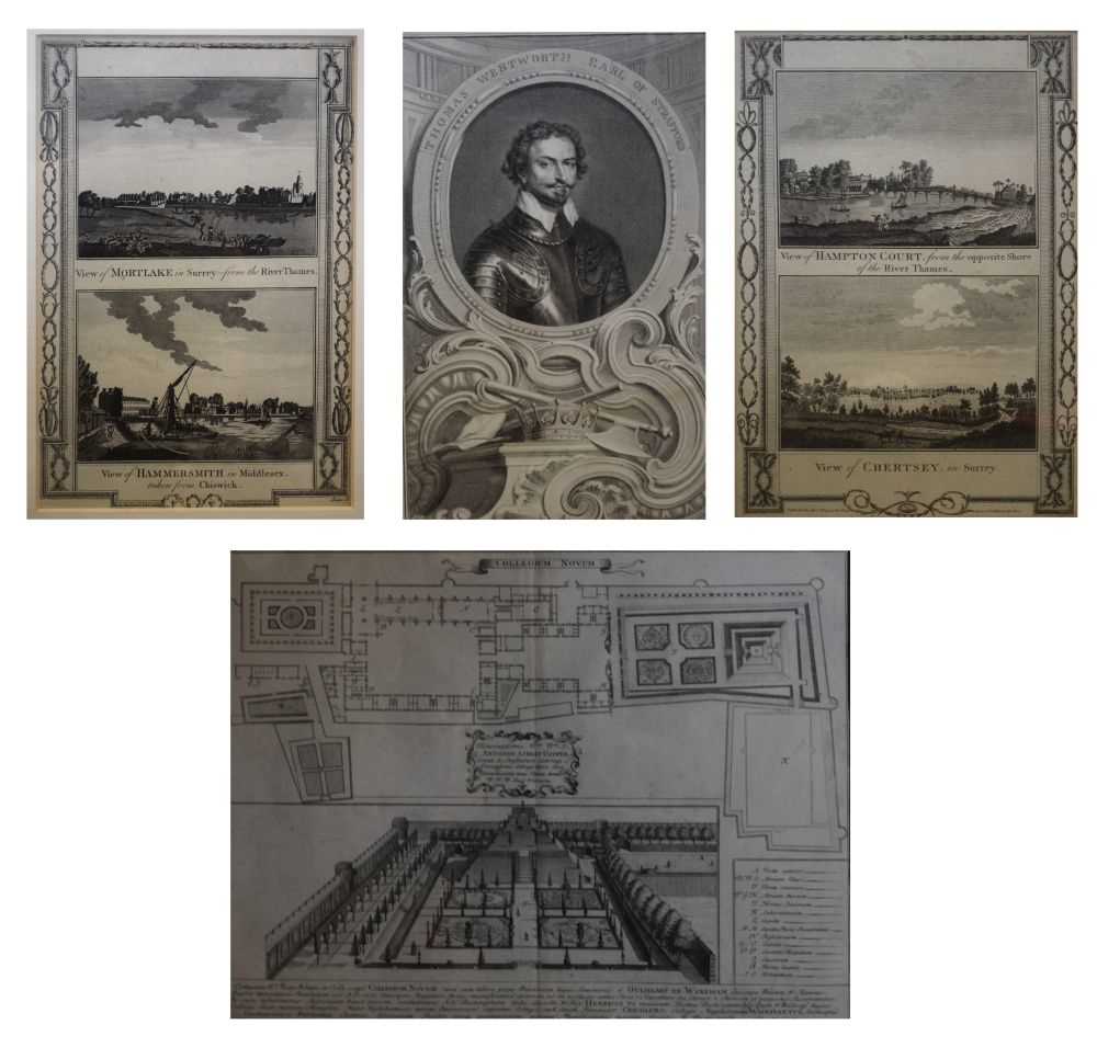 Lot 527 - Group of engravings - Thames views etc