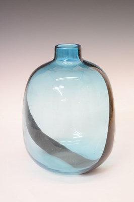 Lot 402 - Blue glass vase