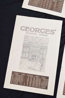 Lot 220 - Collection of Georges' Beers calendar artwork