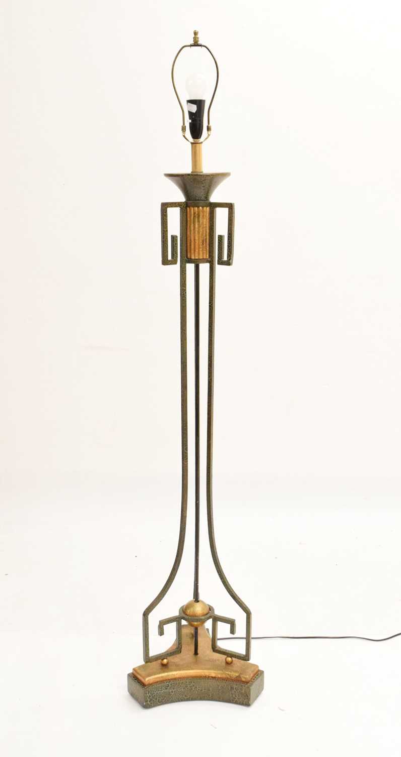 Lot 289 - Reproduction Art Deco standard lamp