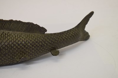 Lot 474 - Japanese bronze model of a carp