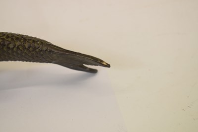 Lot 474 - Japanese bronze model of a carp