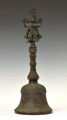 Lot 480 - Large Indian cast bronze temple bell