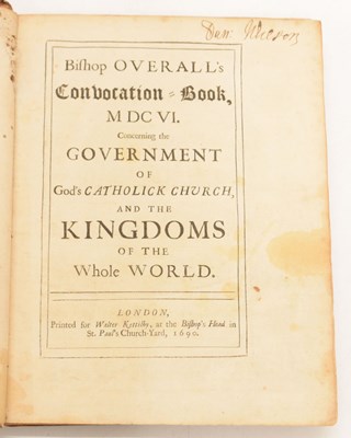 Lot 449 - First edition of Bishop Overall's Convocation