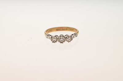 Lot 11 - Diamond three-stone ring