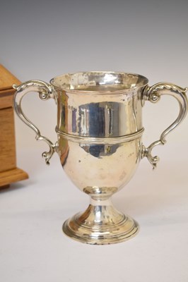 Lot 244 - Peter and Ann Bateman - George III silver twin-handled pedestal loving cup