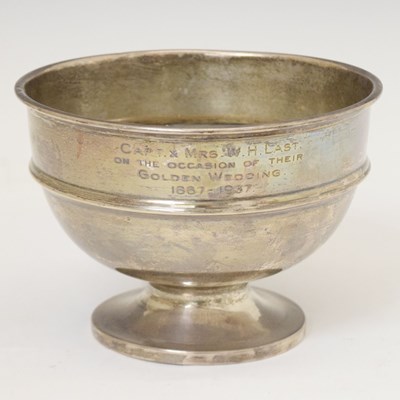 Lot 124 - Edward VIII silver rose or trophy bowl