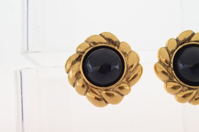 Lot 60 - Pair of Chanel gilt metal clip-on earrings