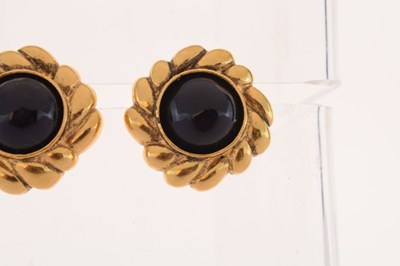 Lot 60 - Pair of Chanel gilt metal clip-on earrings