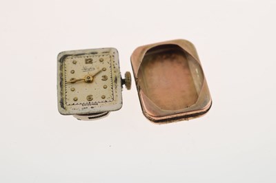 Lot 71 - Two 9ct cased wristwatches