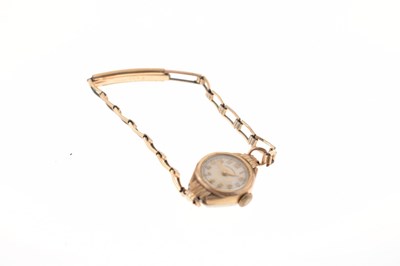Lot 85 - Derrick - Lady's 9ct gold cased cocktail watch
