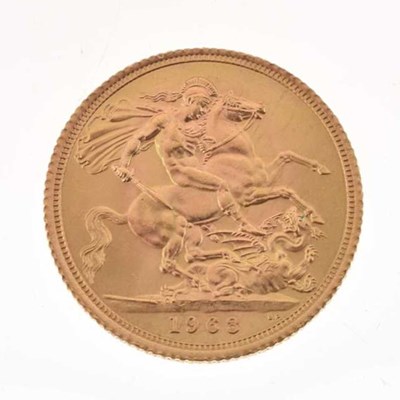 Lot 306 - Elizabeth II gold sovereign, 1963