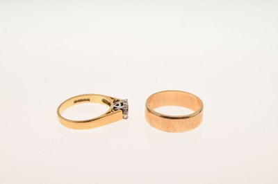 Lot 70 - 18ct gold illusion set single stone diamond ring