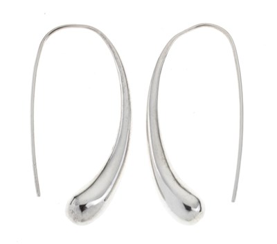 Lot 181 - Tiffany silver 'pod' earrings