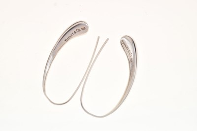 Lot 181 - Tiffany silver 'pod' earrings