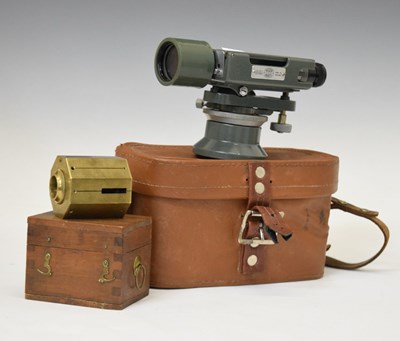 Lot 396 - Hilger & Watts dumpty theodolite and brass angle finder