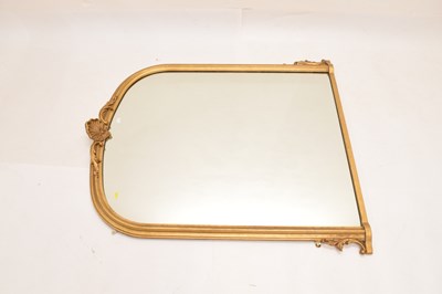 Lot 666 - Gilt overmantel mirror, circa 1900