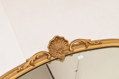 Lot 666 - Gilt overmantel mirror, circa 1900