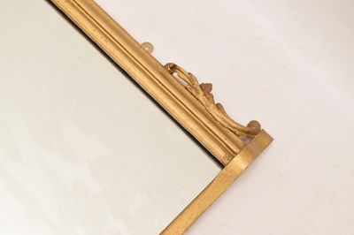 Lot 666 - Gilt overmantel mirror, circa 1900