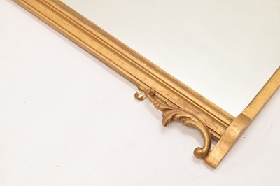 Lot 666 - Gilt overmantel mirror, circa 1900