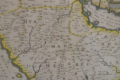 Lot 507 - Mid 17th century map of the Arabian peninsula