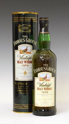 Lot 703 - Famous Grouse Vintage Single Malt Whisky, 1989, aged 12 Years