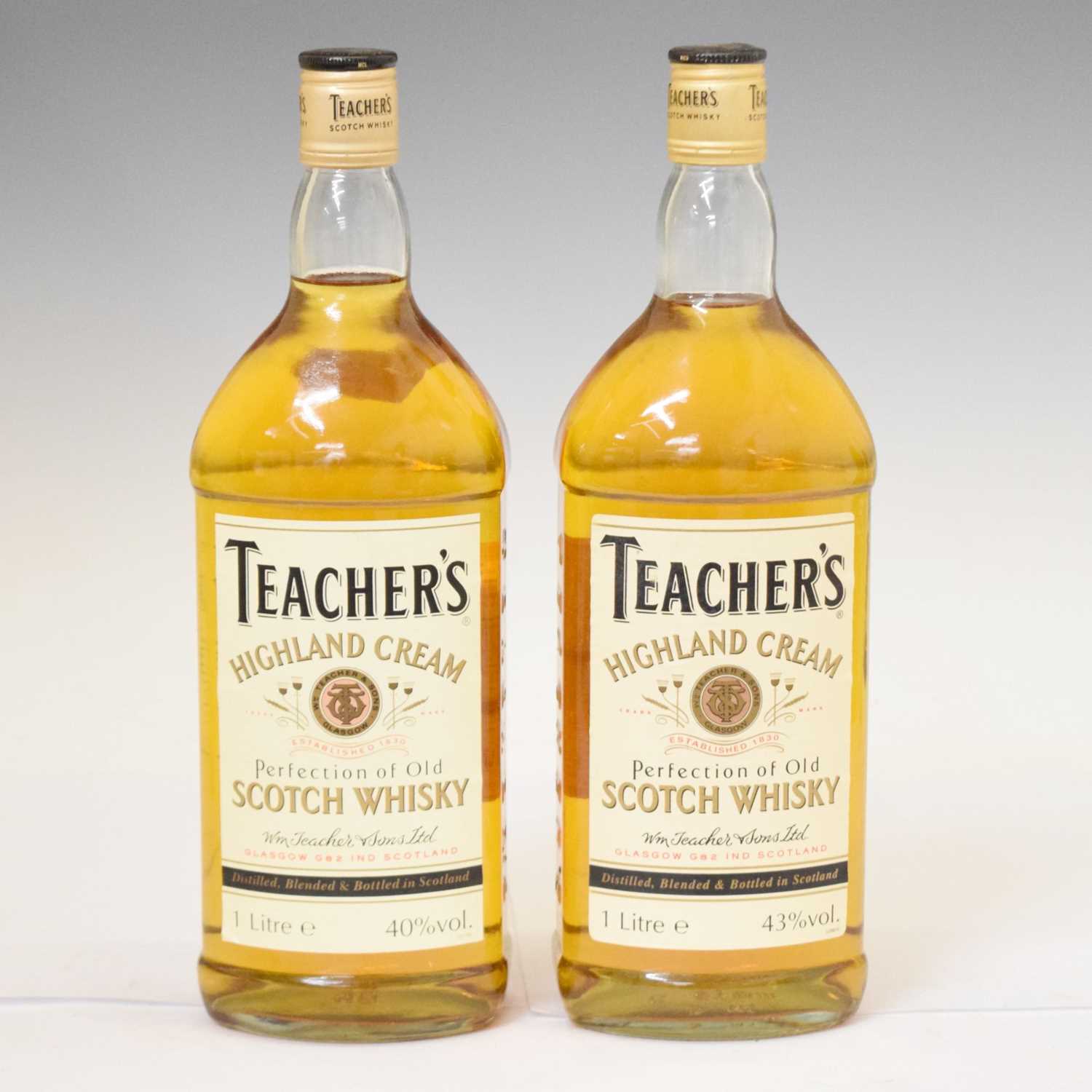 Lot 814 - Teacher's 'Highland Cream' Old Scotch Whisky