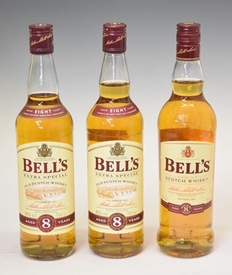 Lot 490 - Bell's Finest Old Scotch Whisky, aged 8 years, 3 bottles