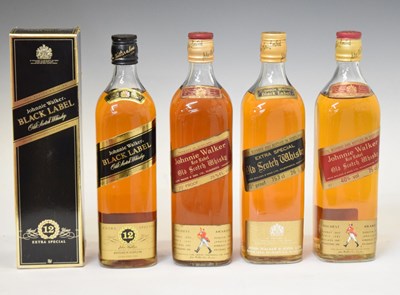 Lot 495 - Johnnie Walker 'Red Label' ,'Black Label' and 'Extra Special' Scotch Whisky