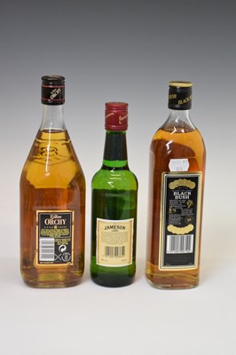 Lot 381 - Glen Orchy Scotch Whisky, Black Bush Irish Whiskey and Jameson Irish Whiskey