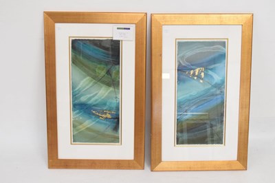 Lot 530 - Janet Rogers (b.1963) – Two mixed media art works – Constellation III and Constellation IV