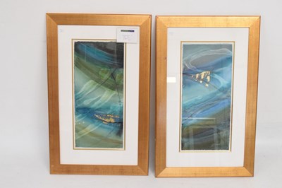 Lot 530 - Janet Rogers (b.1963) – Two mixed media art works – Constellation III and Constellation IV