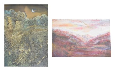 Lot 695 - Janet Rogers (b1963) – Two mixed media landscapes