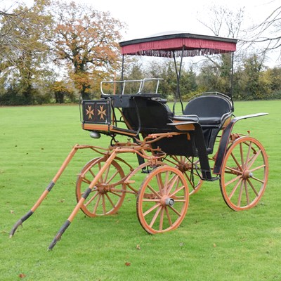 Lot 359 - 19th century Maltese 'Karozzin' (horse-drawn taxi carriage)