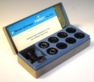 Lot 86 - Tissot - Rare boxed set of Seastar Seven keys