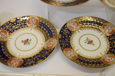 Lot 406 - Chamberlain Worcester part tea and dessert service