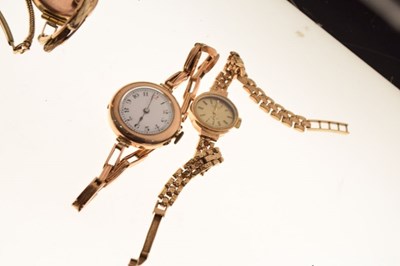 Lot 100 - Four lady's cocktail and wristwatches