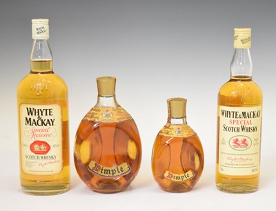 Lot 824 - Whyte & Mackay Special Scotch Whisky and Dimple Old Blended Scotch Whisky (4)