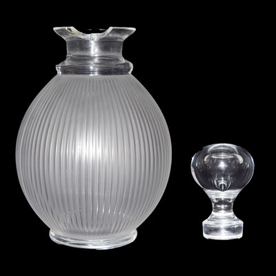 Lot 566 - Lalique globular Langeais decanter, a/f