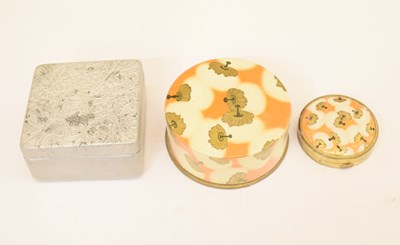 Lot 303 - Two French powder boxes