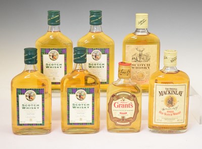 Lot 503 - Five half bottles of Special Reserve Scotch Whisky, Mackinlay and Grant's (7)