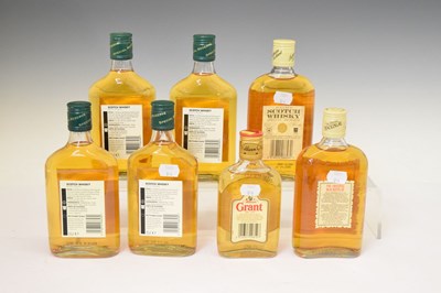 Lot 503 - Five half bottles of Special Reserve Scotch Whisky, Mackinlay and Grant's (7)