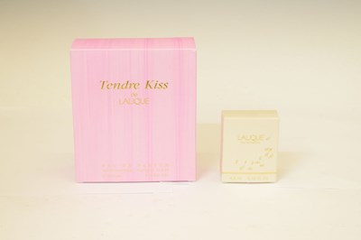 Lot 531 Lalique Tendre Kiss perfume bottle and one