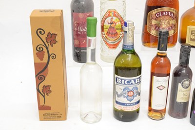 Lot 520 - Quantity of liqueurs, etc to include Ricard Pastis, Anis de la Hortelana, Glayva, Grand Marnier Cordon Jaune, Tamakari, etc