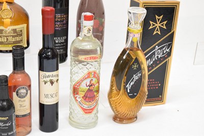 Lot 520 - Quantity of liqueurs, etc to include Ricard Pastis, Anis de la Hortelana, Glayva, Grand Marnier Cordon Jaune, Tamakari, etc