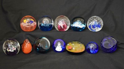 Lot 526 - Caithness  - Group of twelve glass paperweights