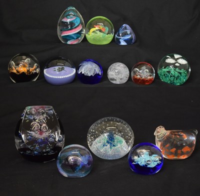 Lot 527 - Caithness - Group of fourteen glass paperweights