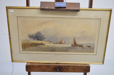 Lot 538 - Edward Duncan (1803-1882) - Watercolour - ‘Dutch Ferry on the Meuse’