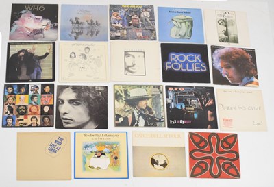 Lot 346 - Quantity of mostly 1970s vinyl LPs to include The Who, John Otway, Cat Stevens, Bob Dylan etc