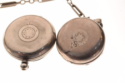 Lot 104 - Seven silver pocket watches